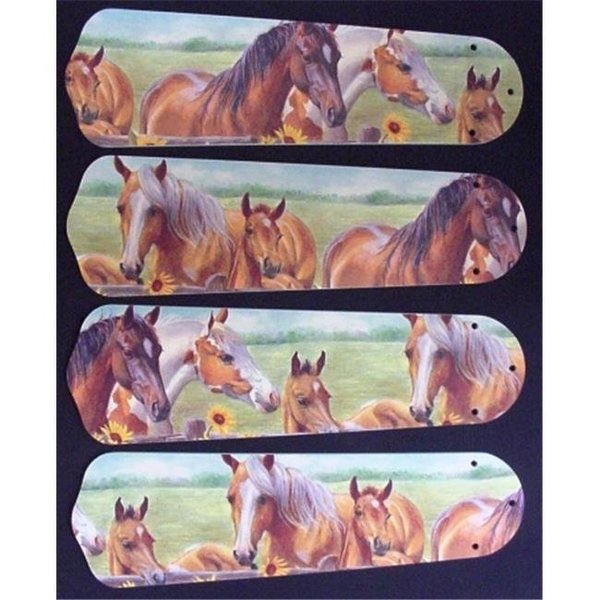 Ceiling Fan Designers Ceiling Fan Designers 42SET-ANI-HORS New HORSES HORSE EQUESTRIAN 42" Ceiling Fan BLADES ONLY 42SET-ANI-HORS